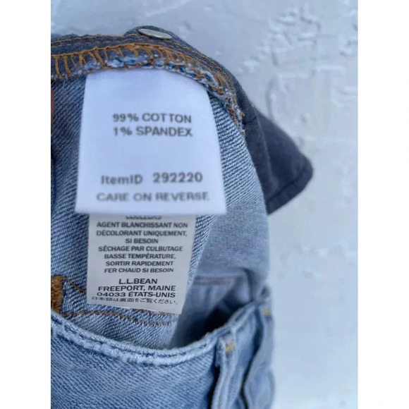 L.L Bean Mens Mid Rise Favorite Fit Denim Jeans Blue Sz 6 Reg - Picture 11 of 12